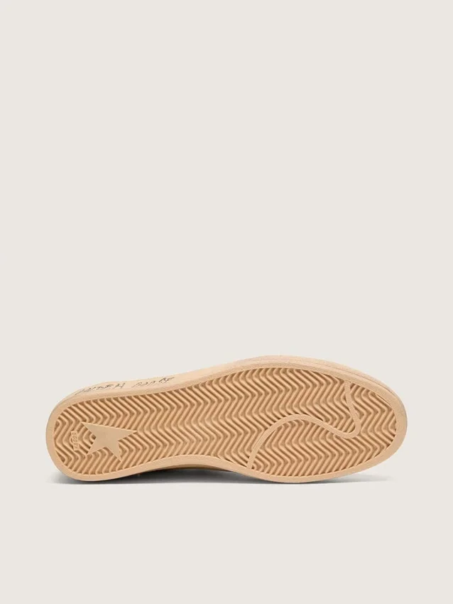 Ball Star para hombre en gamuza amarilla con estrella plateada e inserciones de malla amarilla