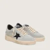 Ball Star para hombre en gamuza gris con estrella de cuero negro