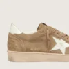 Ball Star para hombre en gamuza marrón con estrella de cuero blanco