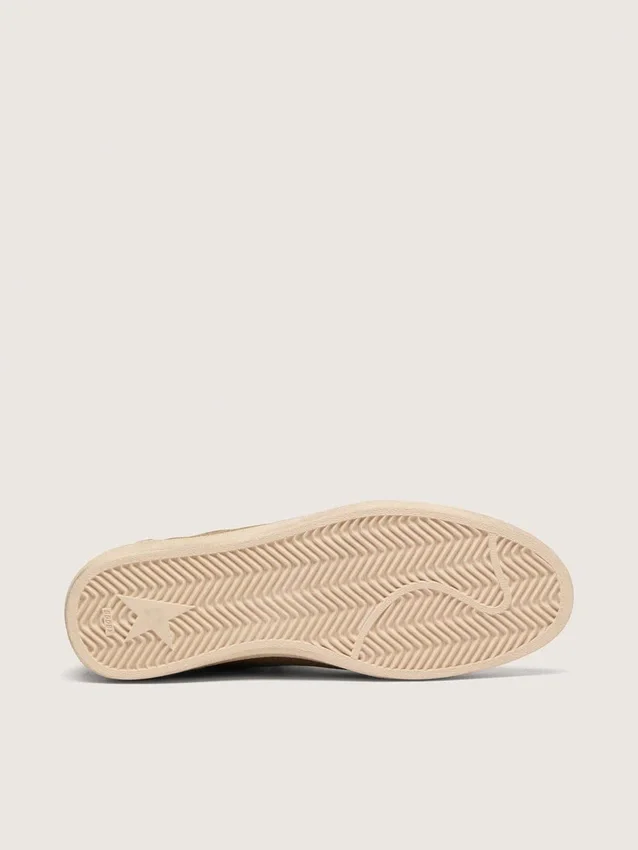Ball Star para hombre en gamuza marrón con estrella de cuero blanco