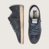Ball Star para hombre en gamuza perforada azul oscuro con estrella de gamuza azul oscuro