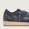 Ball Star para hombre en gamuza perforada azul oscuro con estrella de gamuza azul oscuro