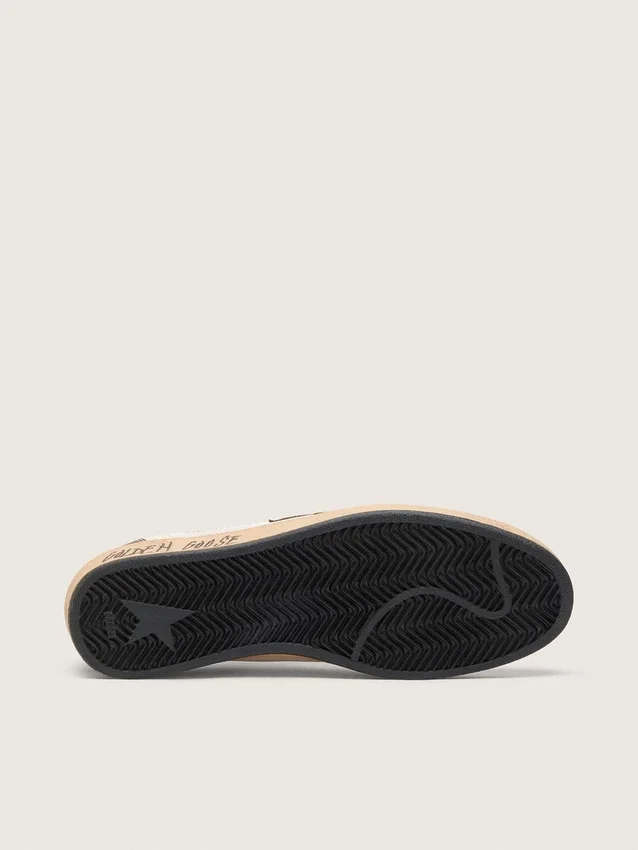 Ball Star para hombre en napa y malla con estrella de gamuza e inserciones de cuero marrón