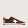 Ball Star para hombre en nobuk color chocolate con estrella de cuero y lengüeta en el talón