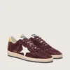 Ball Star para hombre en nobuk color chocolate con estrella de cuero y lengüeta en el talón