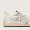 Ball Star para mujer con cristales Swarovski y estrella de gamuza gris
