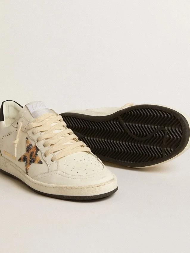 Ball Star para mujer con estrella con estampado de leopardo adornada con cristales Swarovski