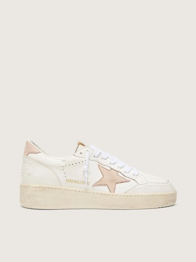 Ball Star para mujer con estrella de nubuck rosa y lengüeta en el talón