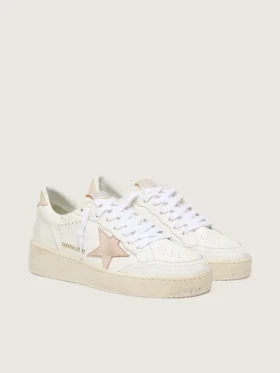 Ball Star para mujer con estrella de nubuck rosa y lengüeta en el talón