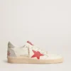 Ball Star para mujer de San Valentín con estrella de cuero rojo y letras rojas de Swarovski