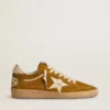 Ball Star para mujer en gamuza con estrella de cuero beige y lengüeta del talón de piel de potro