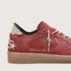 Ball Star para mujer en gamuza rojo óxido con estrella tono sobre tono