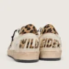 Zapatillas Ball Star Wishes para hombre con estrella de gamuza y lengüeta del talón de piel de potro con estampado de leopardo