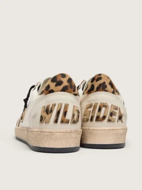 Ball Star Wishes para mujer con estrella de gamuza y lengüeta en el talón de piel de potro con estampado de leopardo
