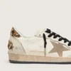 Zapatillas Ball Star Wishes para hombre con estrella de gamuza y lengüeta del talón de piel de potro con estampado de leopardo