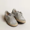 Ball Star Young con purpurina y inserciones de gamuza gris hielo