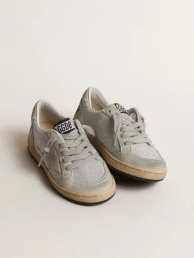 Ball Star Young con purpurina y inserciones de gamuza gris hielo
