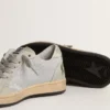 Ball Star Young con purpurina y inserciones de gamuza gris hielo