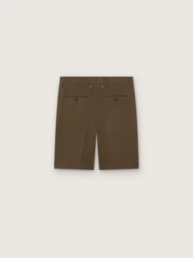 Bermudas de gabardina de lana para hombre