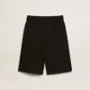 Bermudas negras para niños con estrellas blancas