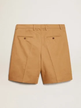 Bermudas para hombre de algodón beige