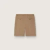 Bermudas para hombre de algodón beige