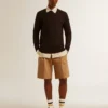 Bermudas para hombre de algodón beige