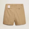Bermudas para hombre de algodón beige