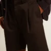 Bermudas para hombre de algodón negro