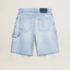 Bermudas para mujer en denim con efecto desgastado