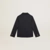 Blazer azul oscuro de doble botonadura para niños