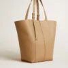 Bolso 24/7 North South en cuero color capuchino con asas ajustables