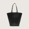 Bolso 24/7 North South en cuero negro con asas ajustables