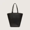 Bolso 24/7 North South en cuero negro con asas ajustables