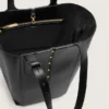 Bolso 24/7 North South en cuero negro con asas ajustables
