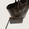 Bolso 24/7 North South en cuero negro envejecido con asas ajustables