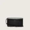 Bolso Gioia en piel negra con detalles dorados