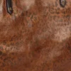 Bolso Pasadena de cuero martillado con estampado de leopardo y asas negras en contraste
