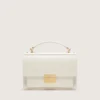 Bolso Venezia en piel de vacuno color mantequilla con detalles dorados