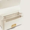 Bolso Venezia en piel de vacuno color mantequilla con detalles dorados