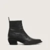 Botas bajas Debbie para hombre en cuero negro