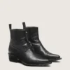 Botas bajas Debbie para hombre en cuero negro