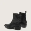 Botas bajas Debbie para hombre en cuero negro