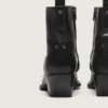 Botas bajas Debbie para hombre en cuero negro