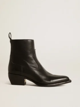 Botas Debbie para mujer en cuero negro