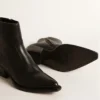 Botas Debbie para mujer en cuero negro