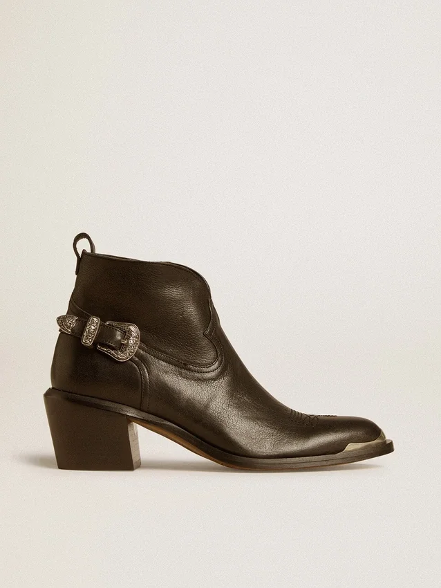Botas Patty en cuero negro