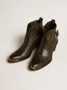 Botas Patty en cuero negro