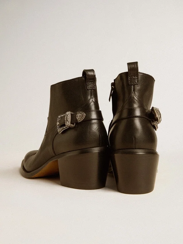 Botas Patty en cuero negro