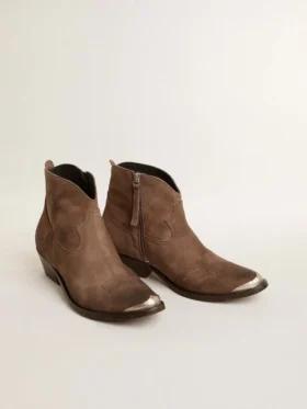 Botas Young de gamuza marrón oscuro